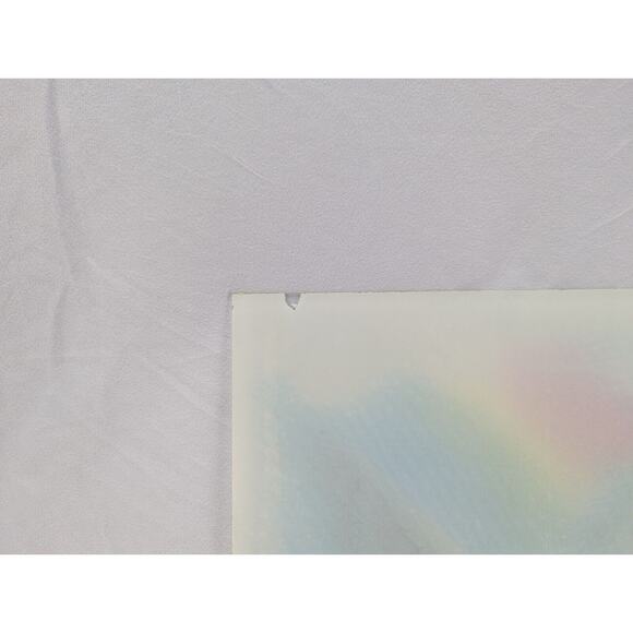 Vintage 1980's Framed‎ Glass Unicorn Pegasus Mirror Carnival Prize 12" Square - Picture 9 of 11